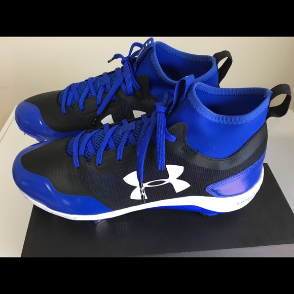 under armour men's heater metal mid baseball cleat